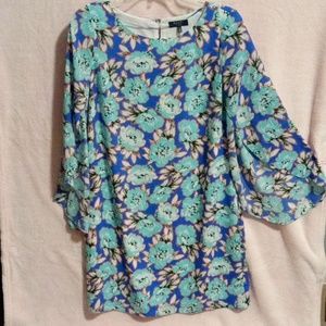 WOMENS SZ S KAARI FLORAL PRINT DRESS